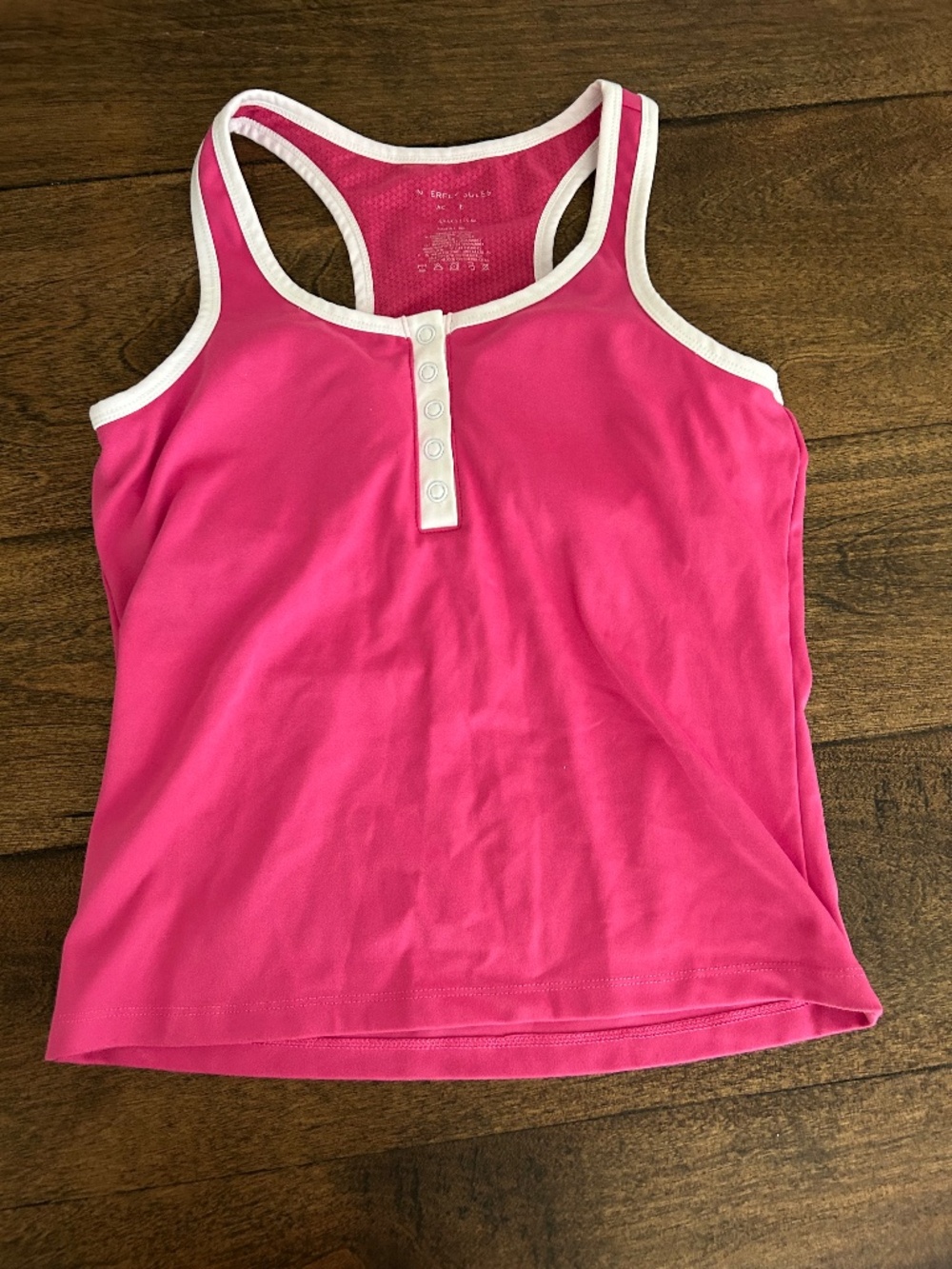 Athletic tank with built in padded bra